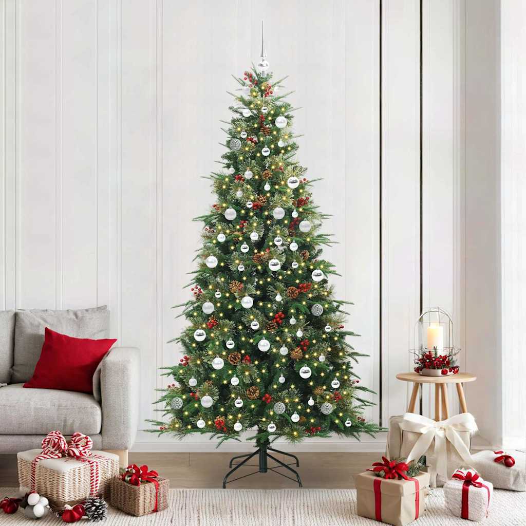 Künstlicher Klappbarer Weihnachtsbaum Pe Und Pvc Grün