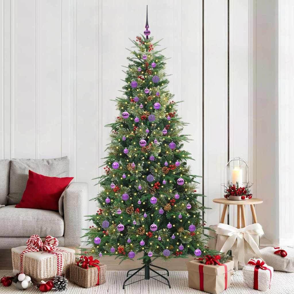 Künstlicher Klappbarer Weihnachtsbaum Pe Und Pvc Grün