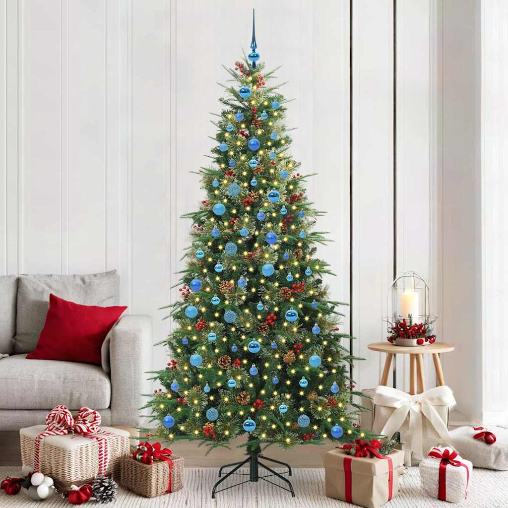 Künstlicher Klappbarer Weihnachtsbaum Pe Und Pvc Grün