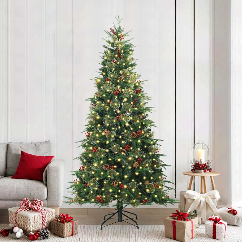 Künstlicher Klappbarer Weihnachtsbaum Pe Und Pvc Grün