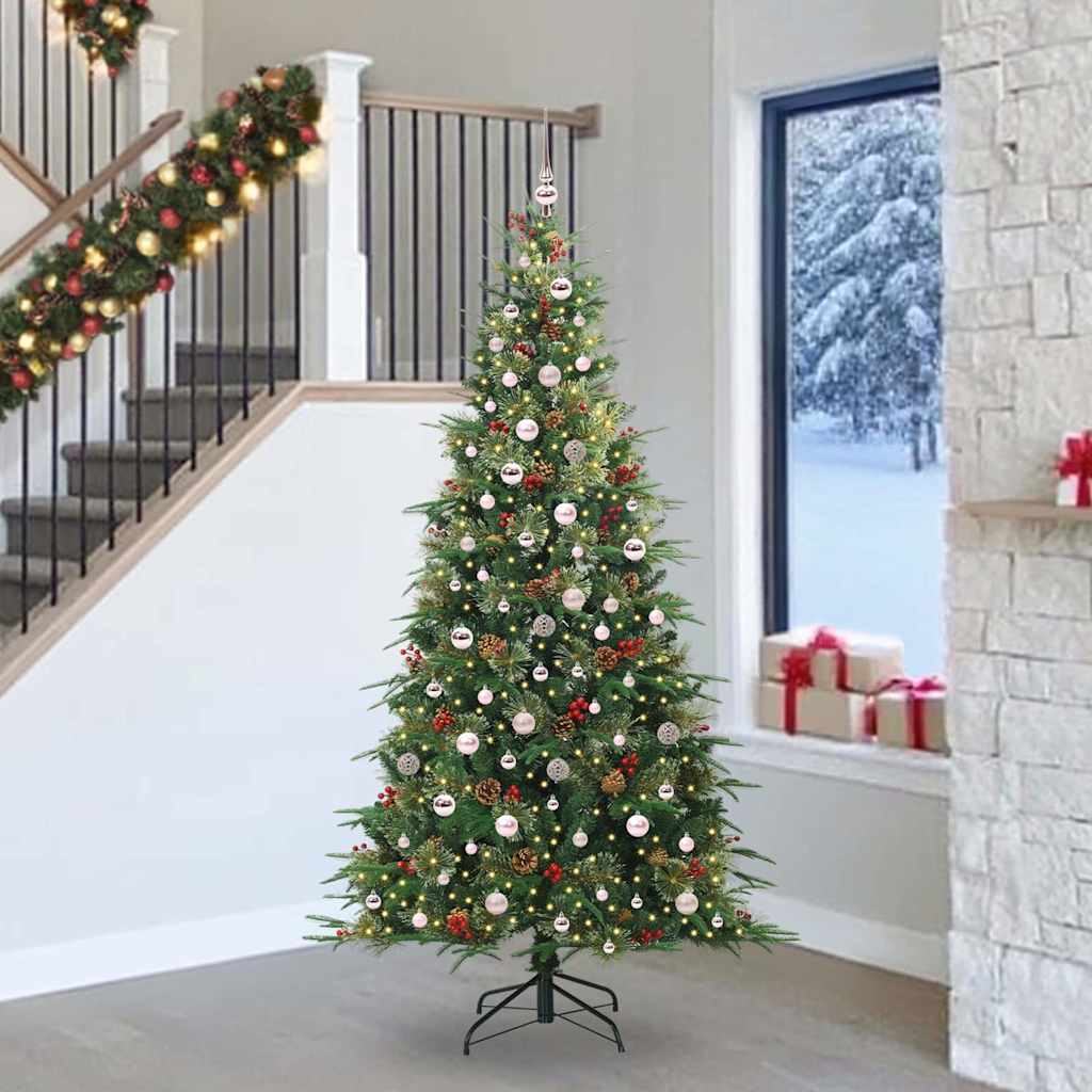 Künstlicher Klappbarer Weihnachtsbaum Pe Und Pvc Grün