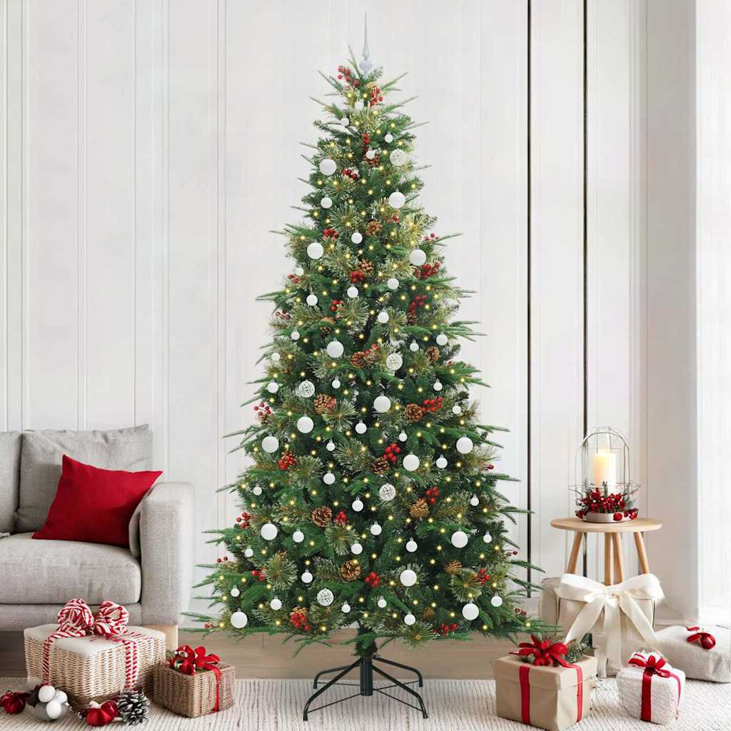 Künstlicher Klappbarer Weihnachtsbaum Pe Und Pvc Grün
