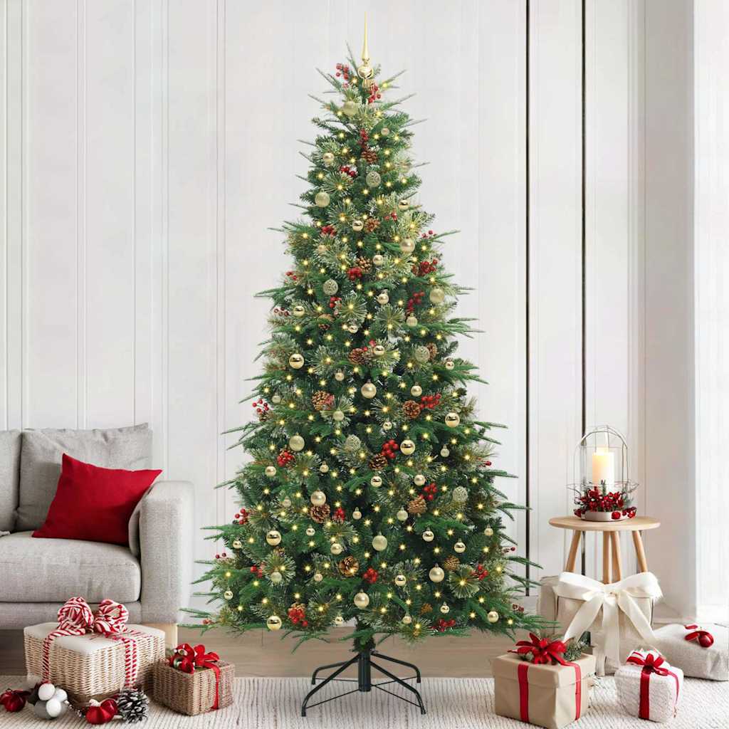 Künstlicher Klappbarer Weihnachtsbaum Pe Und Pvc Grün