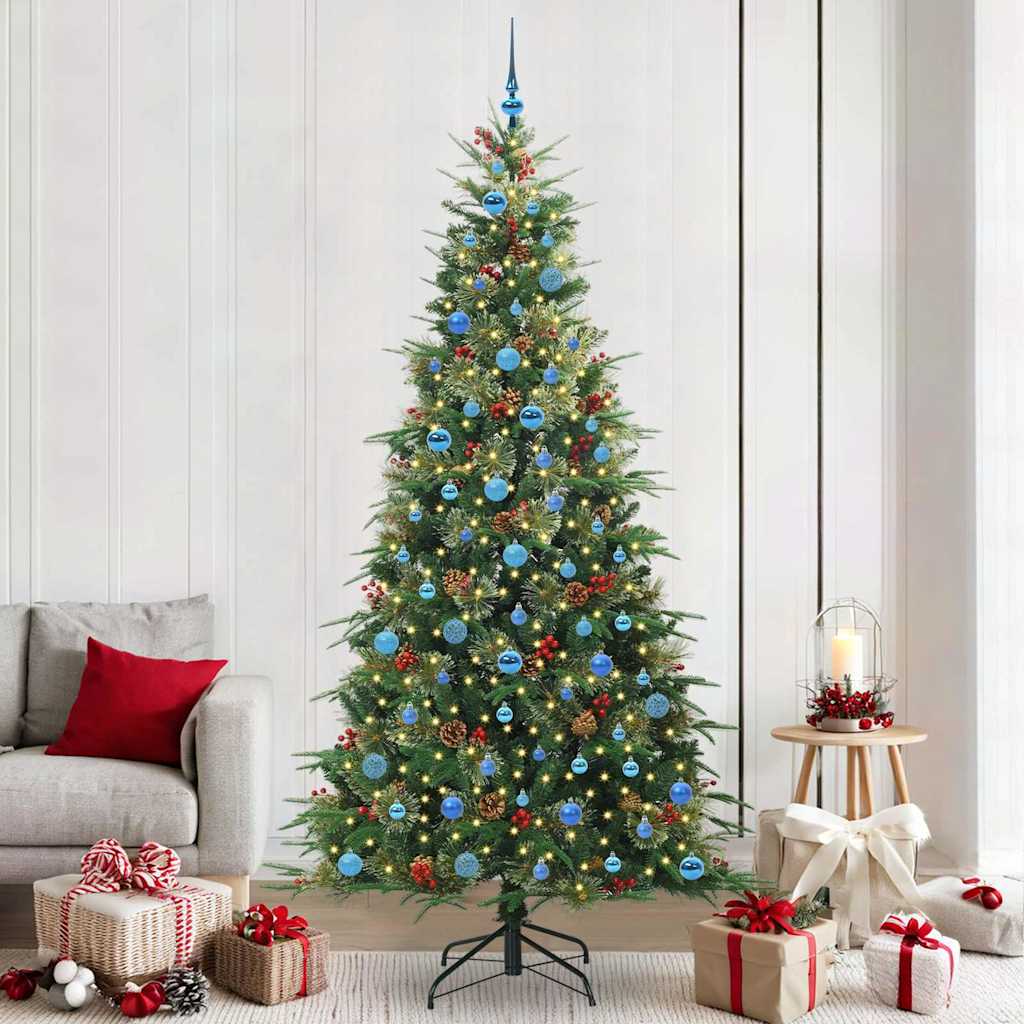 Künstlicher Klappbarer Weihnachtsbaum Pe Und Pvc Grün
