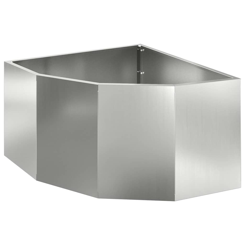 Eckpflanzer Silber