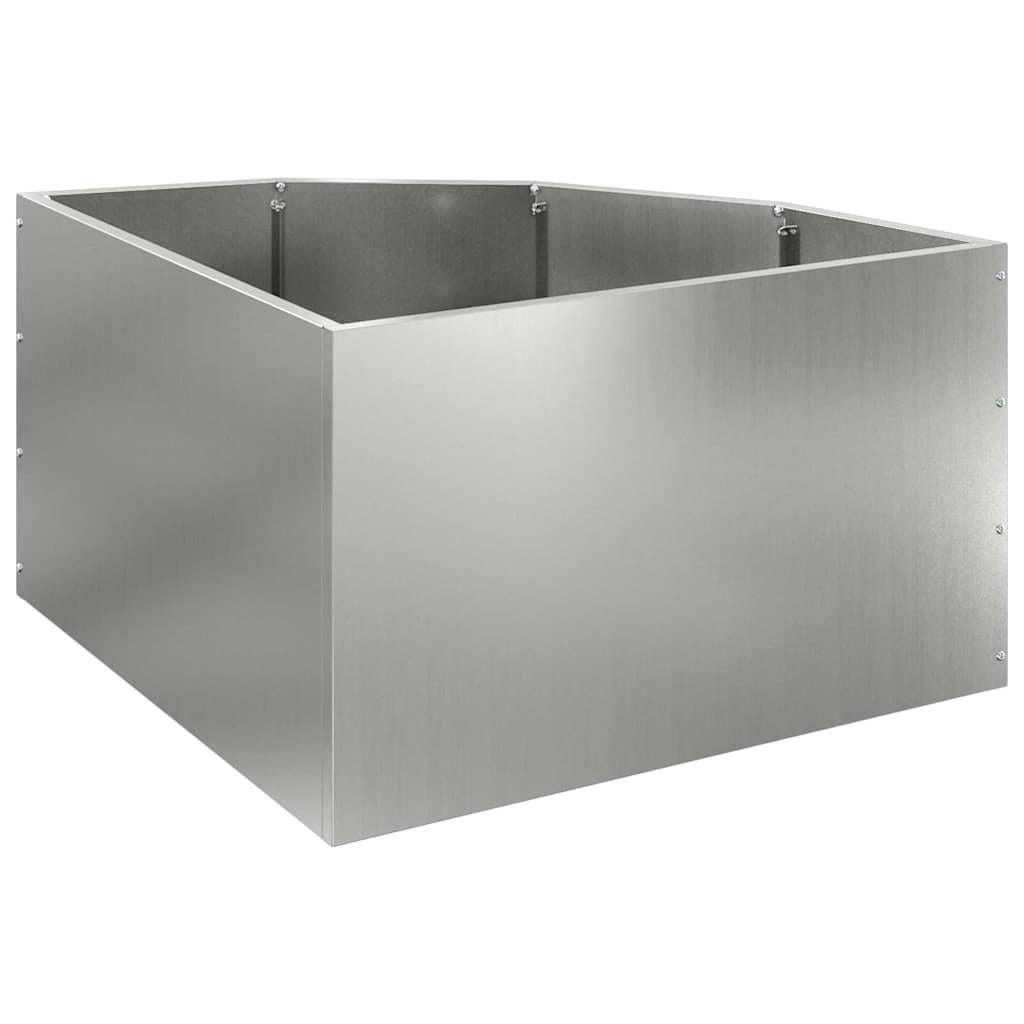 Eckpflanzer Silber