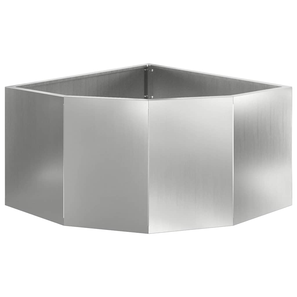 Eckpflanzer Silber