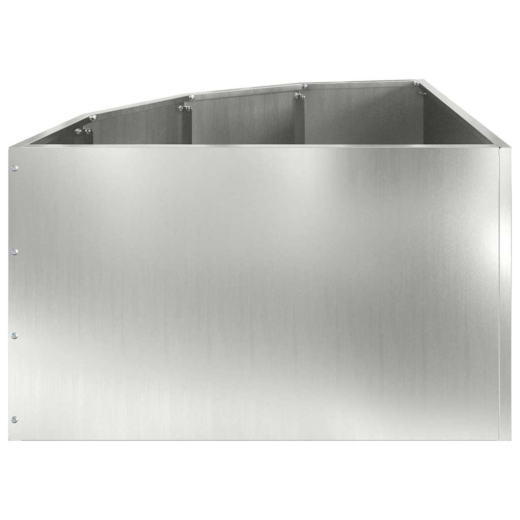 Eckpflanzer Silber