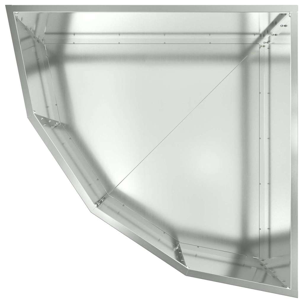 Eckpflanzer Silber