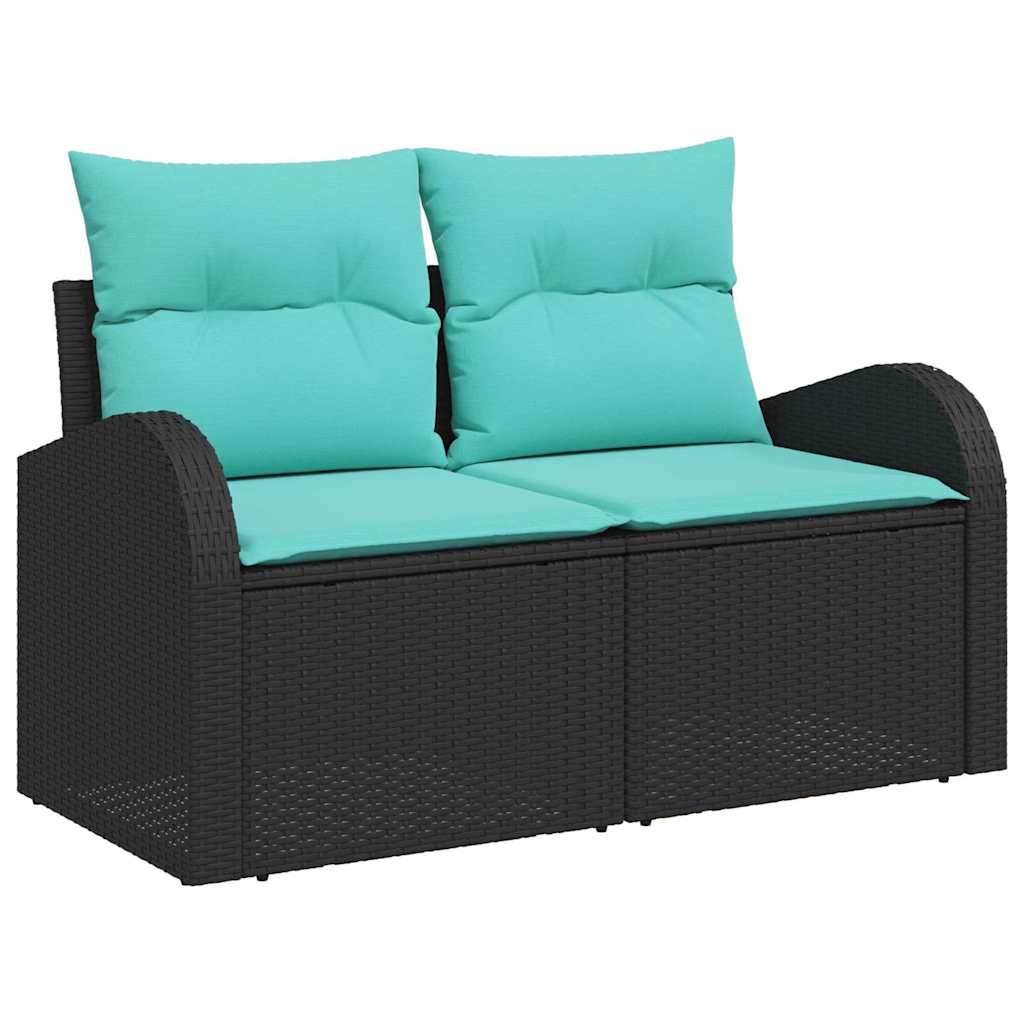 Sofa Set Mit Kissen 4 Pcs Poly-Rattan