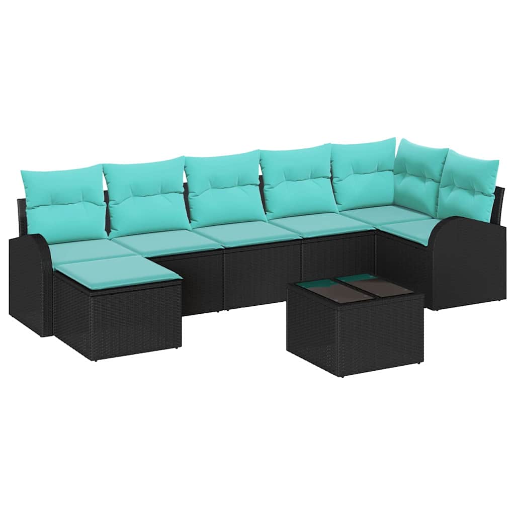 Sofa Set Mit Kissen 8 Pcs Poly-Rattan