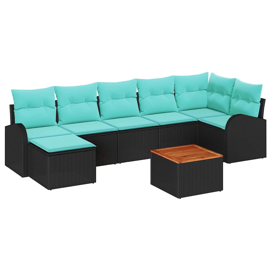 Gartensofa-Set 8 Pcs Poly-Rattan