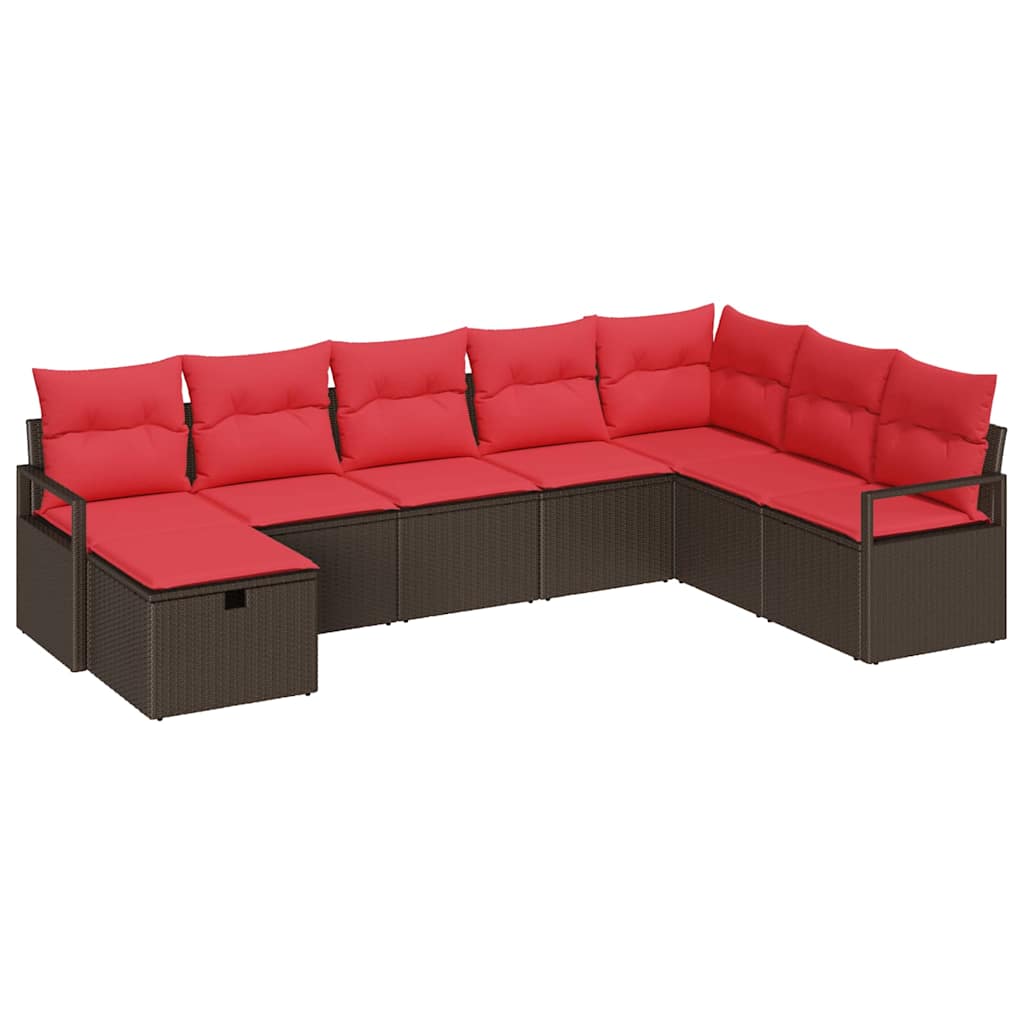 Sofa Set Mit Kissen 6 Pcs Poly-Rattan
