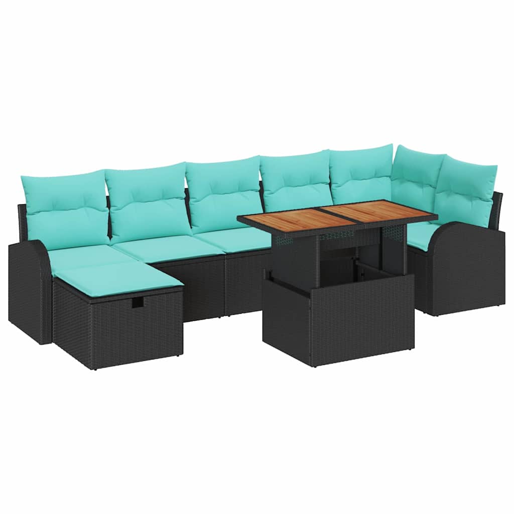 Garten-Sofa-Set 8 Pcs Poly-Rattan