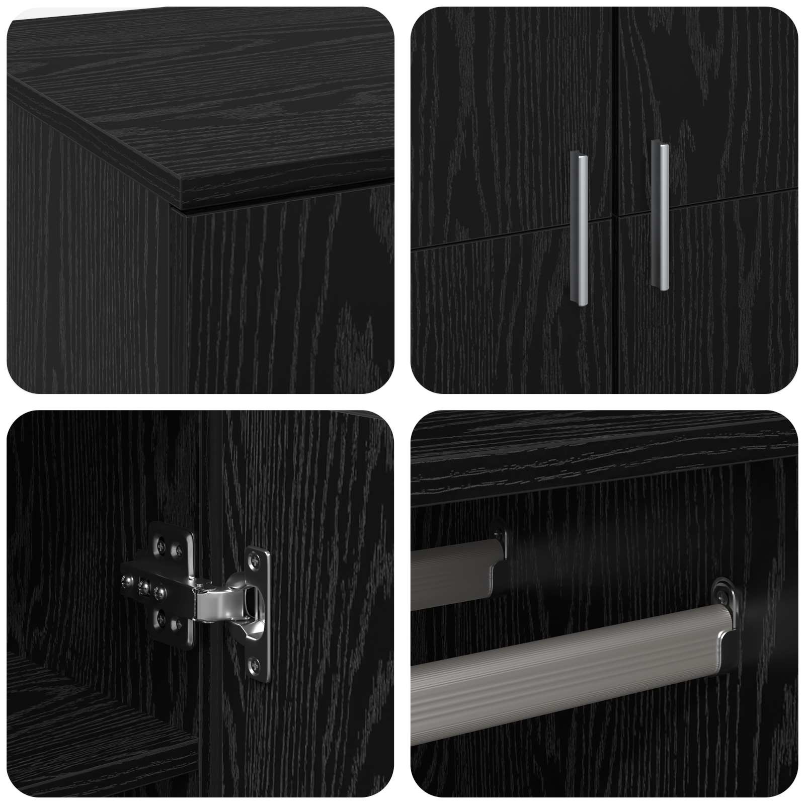 Hochschrank 80 X 39 X 178 Cm Holzwerkstoff