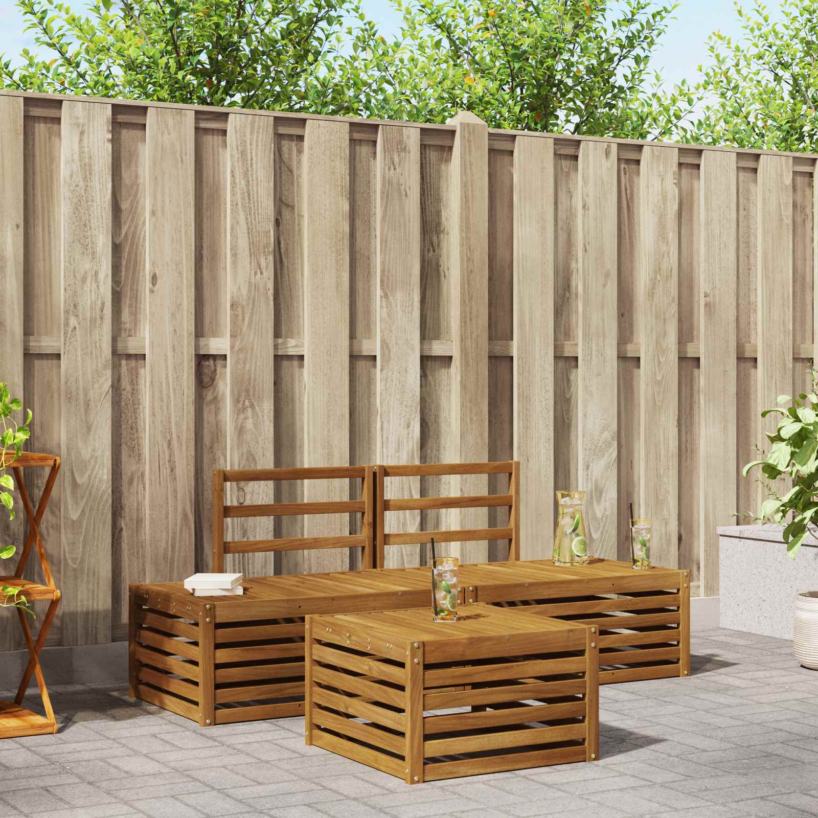 Outdoor-Sofagarnitur 4 Stück