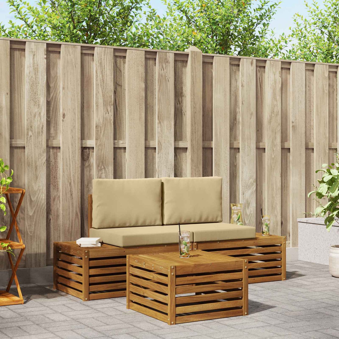 Outdoor-Sofagarnitur 4 Stück