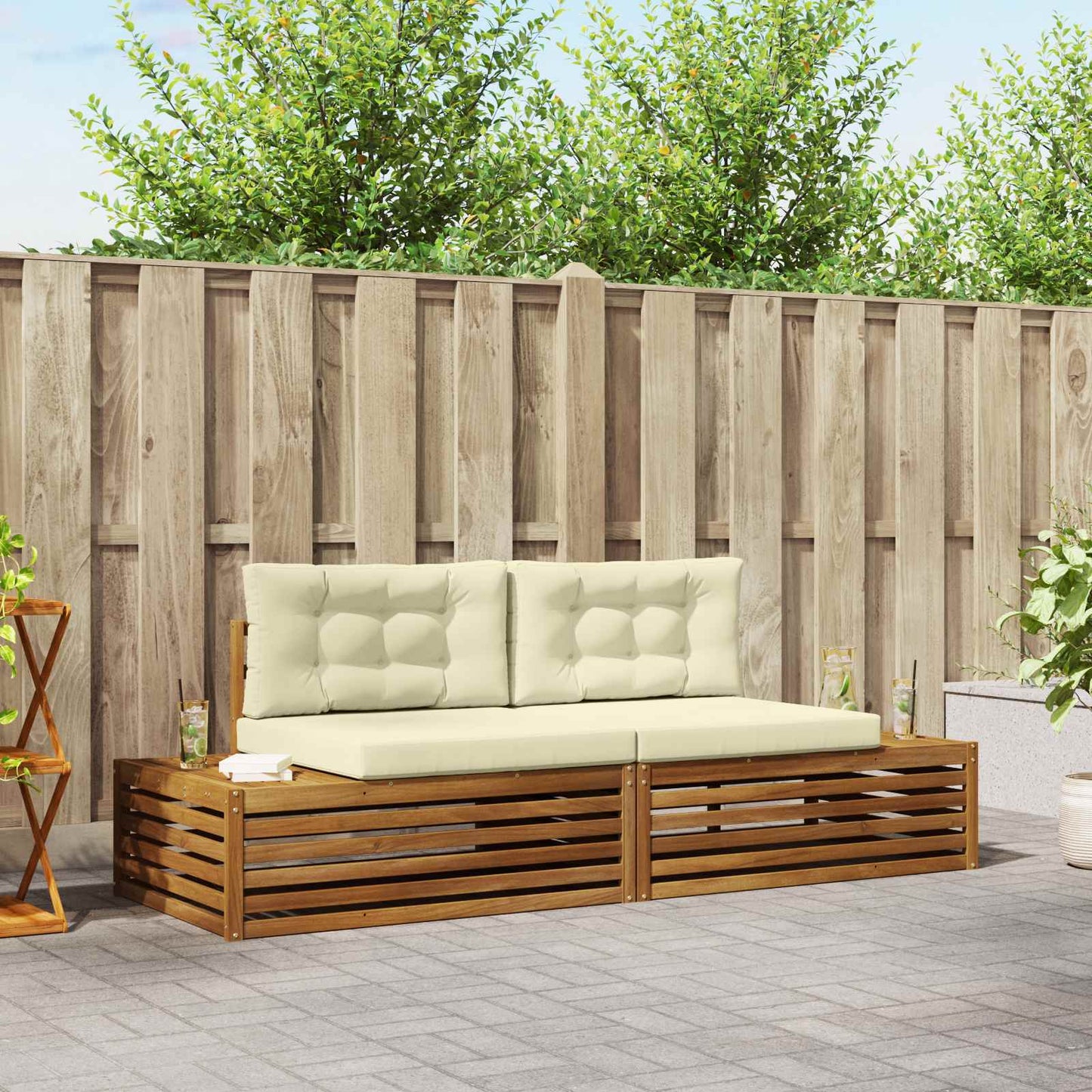 Outdoor-Sofagarnitur 3 Stück