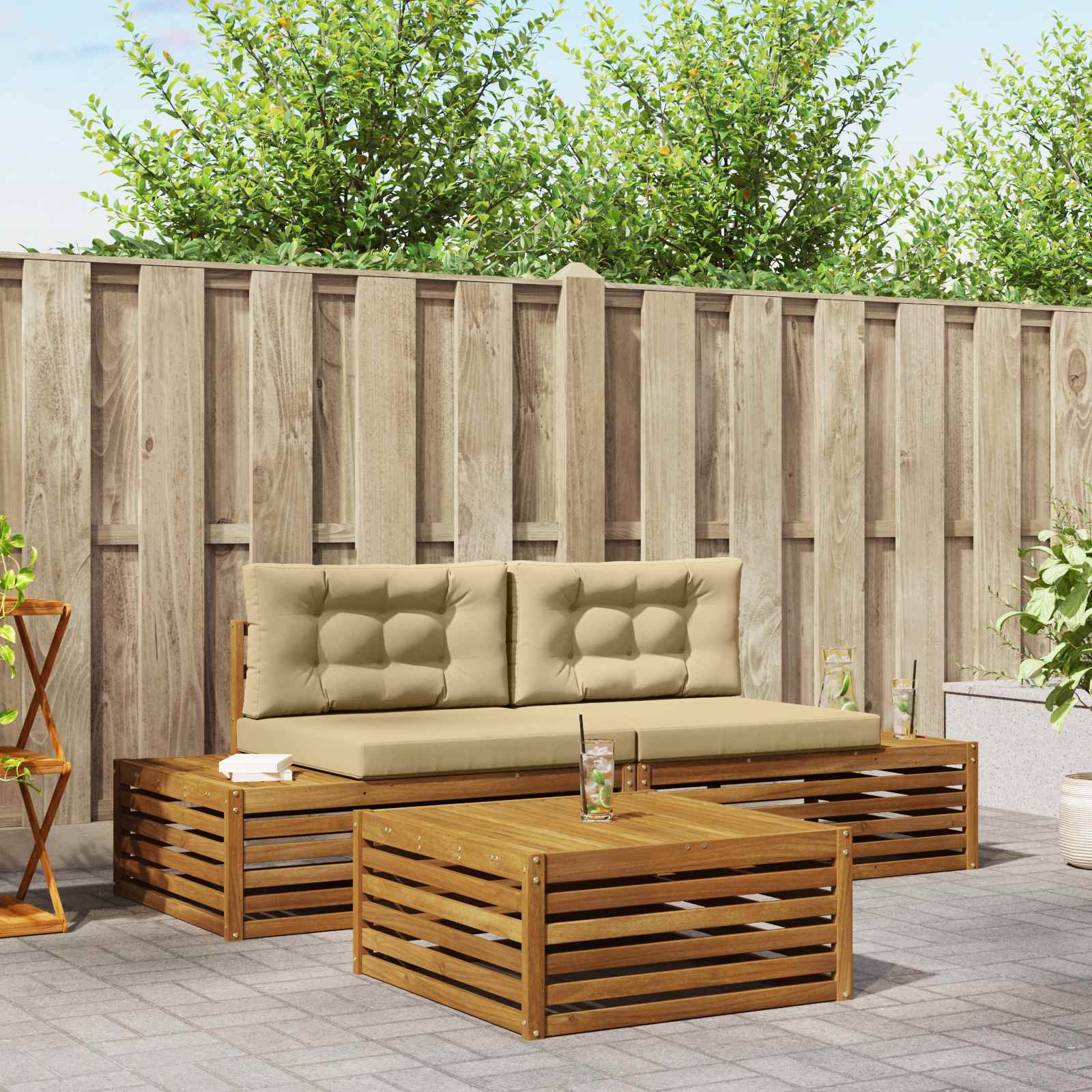 Outdoor-Sofagarnitur 4 Stück