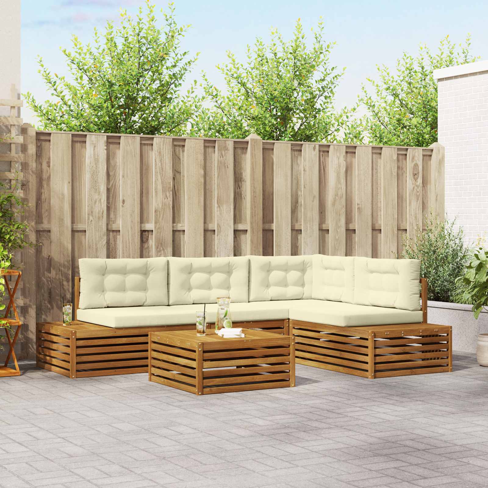 Outdoor-Sofagarnitur 6 Stück