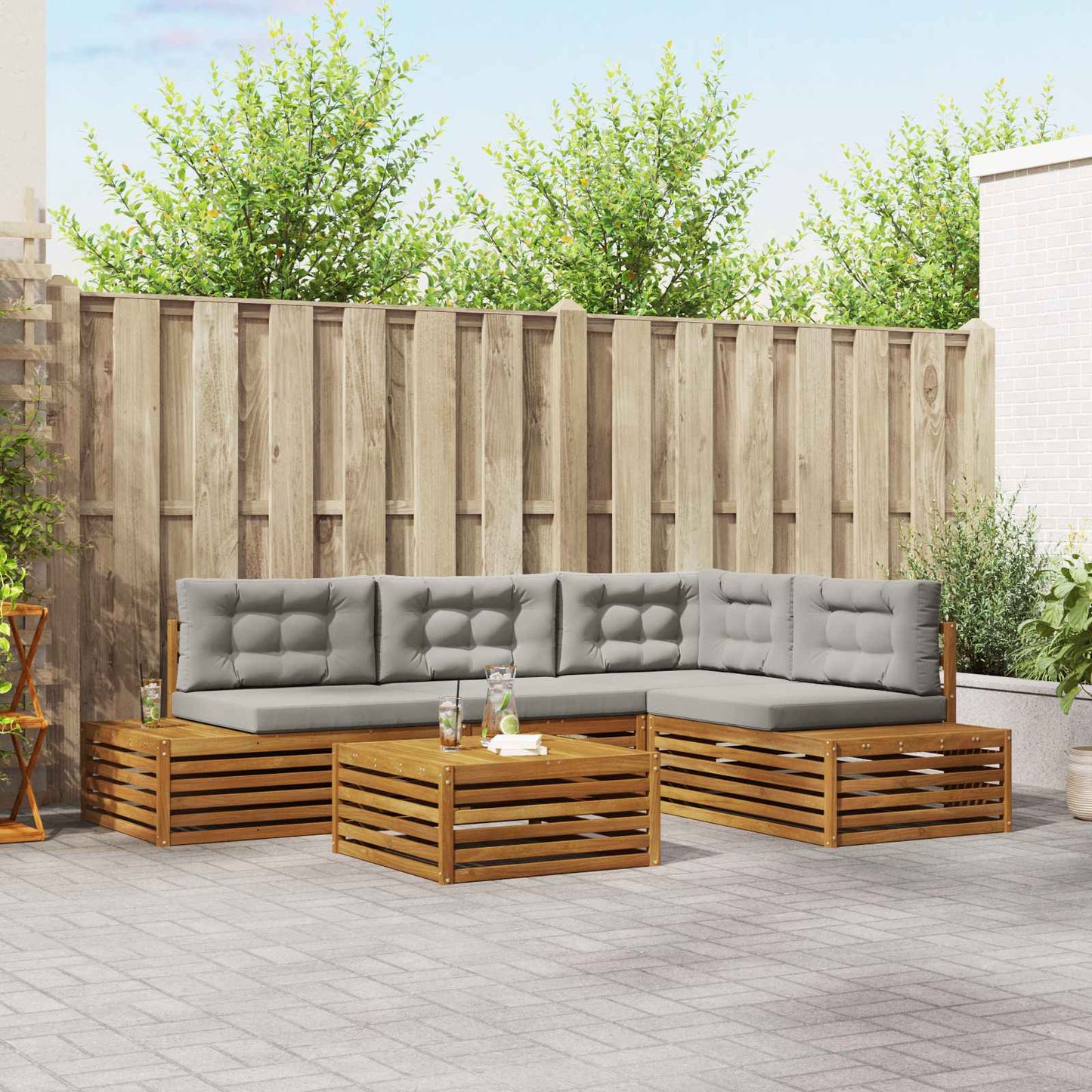 Outdoor-Sofagarnitur 6 Stück