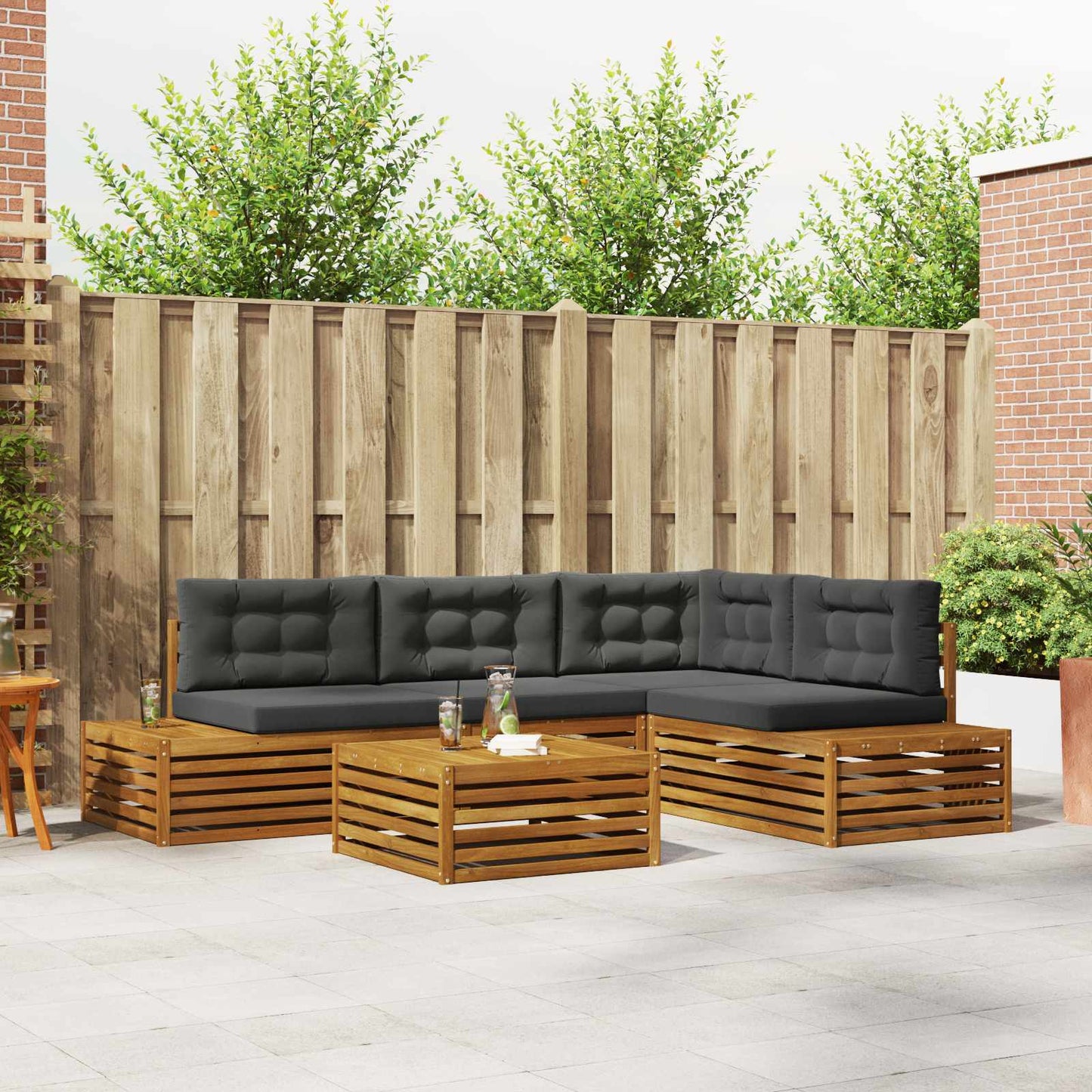 Outdoor-Sofagarnitur 6 Stück