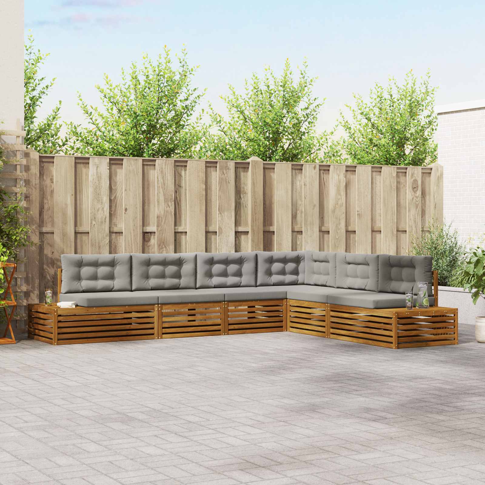 Outdoor-Sofagarnitur 7 Stück