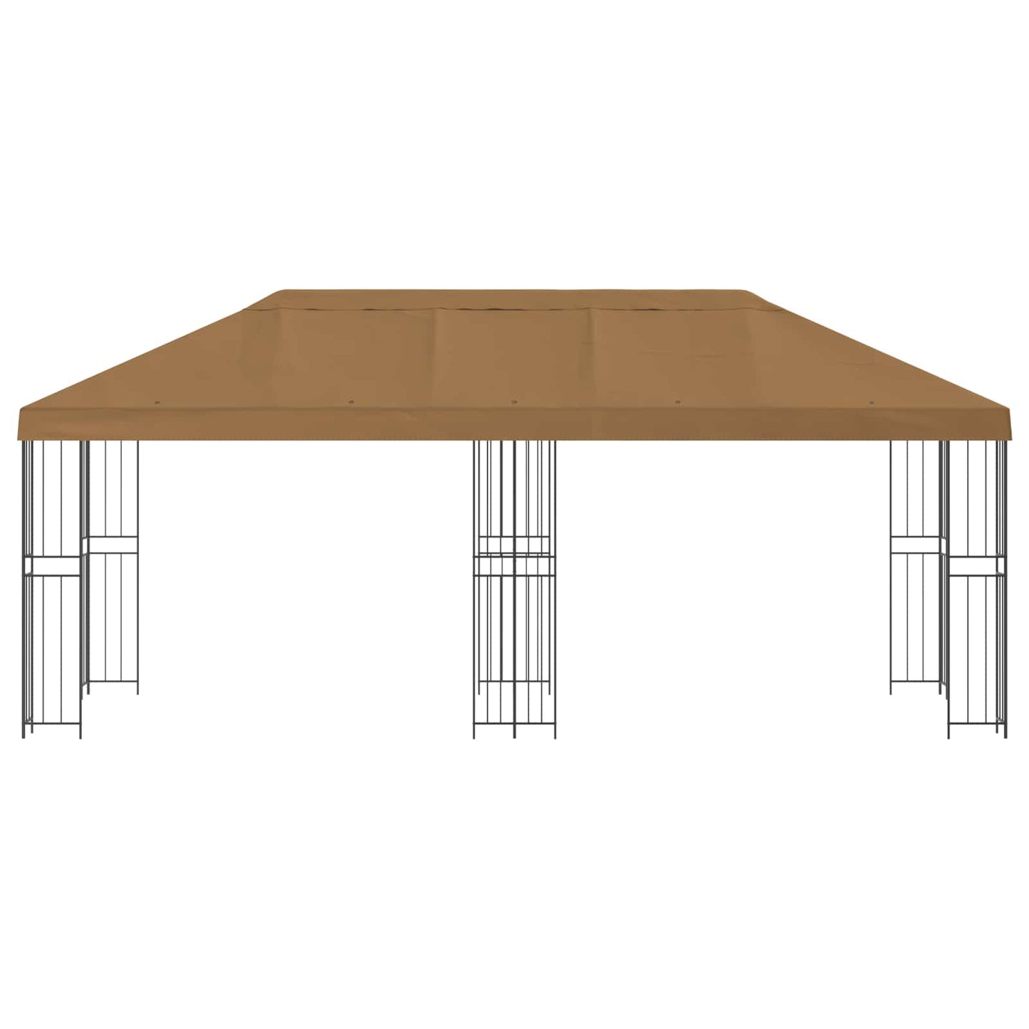 Pavillon Mit Seitenwänden 6 X 3 M Polyester Und Stahl 190