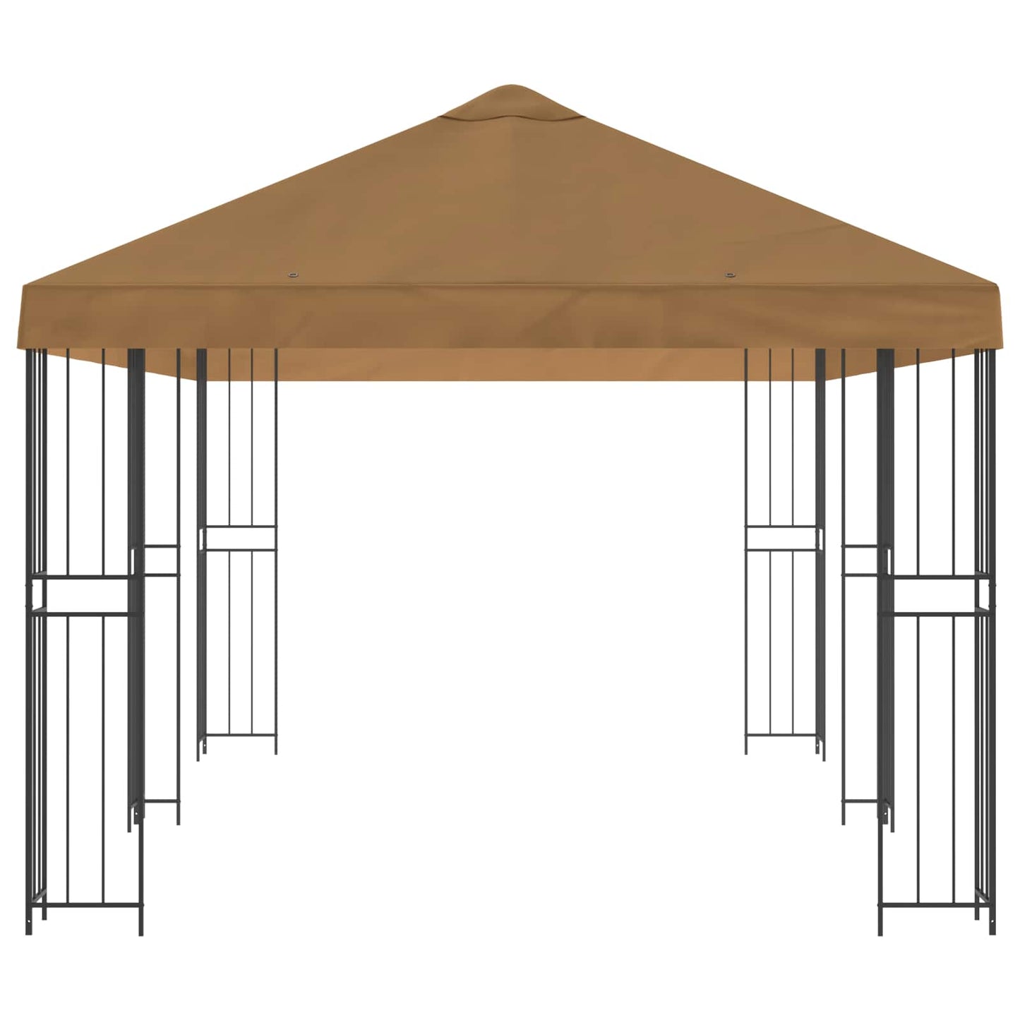 Pavillon Mit Seitenwänden 6 X 3 M Polyester Und Stahl 190