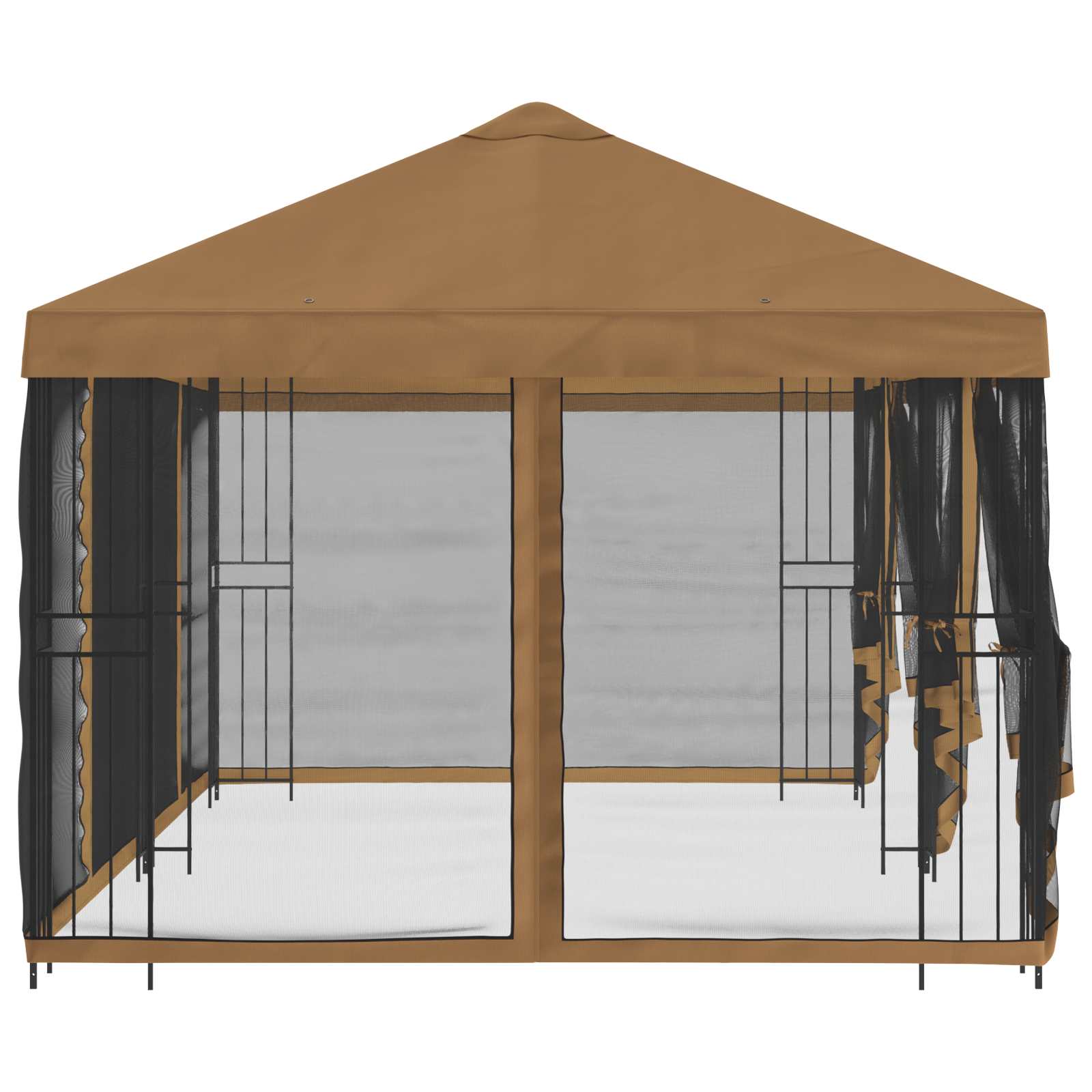Pavillon Mit Seitenwänden 6 X 3 M Polyester Und Stahl 190