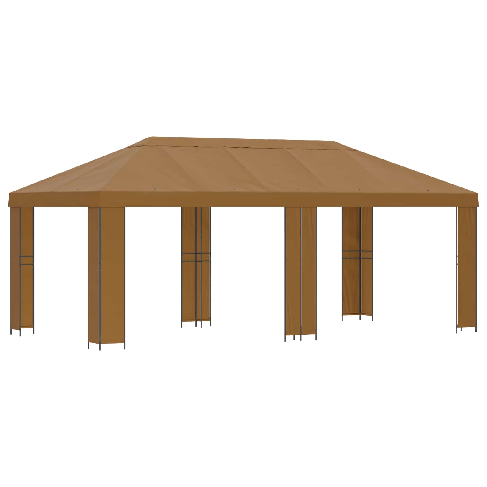 Garten Pavillon 6 X 3 M Polyester Und Stahl 190