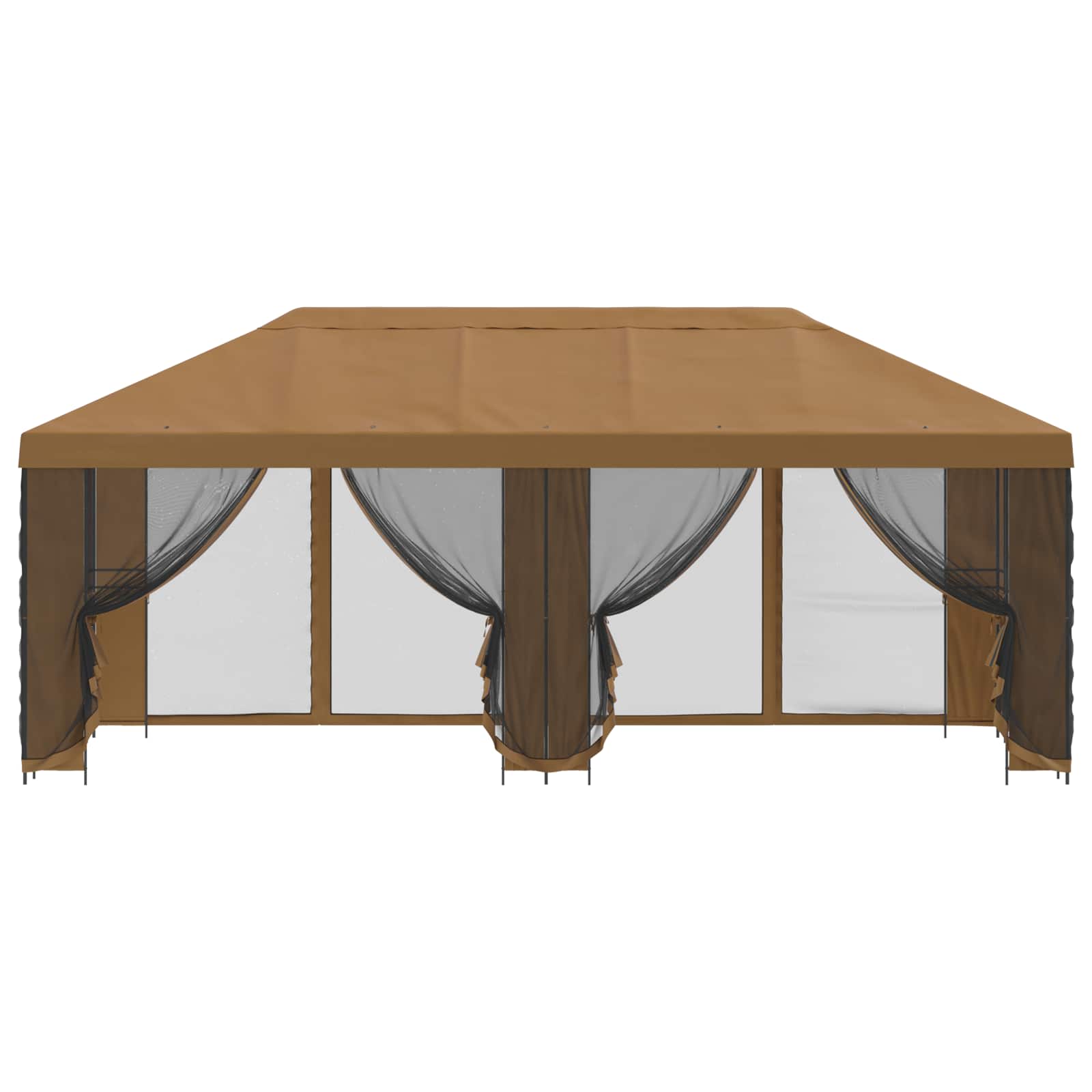 Pavillon Mit Seitenwänden 6 X 3 M Polyester Und Stahl 190