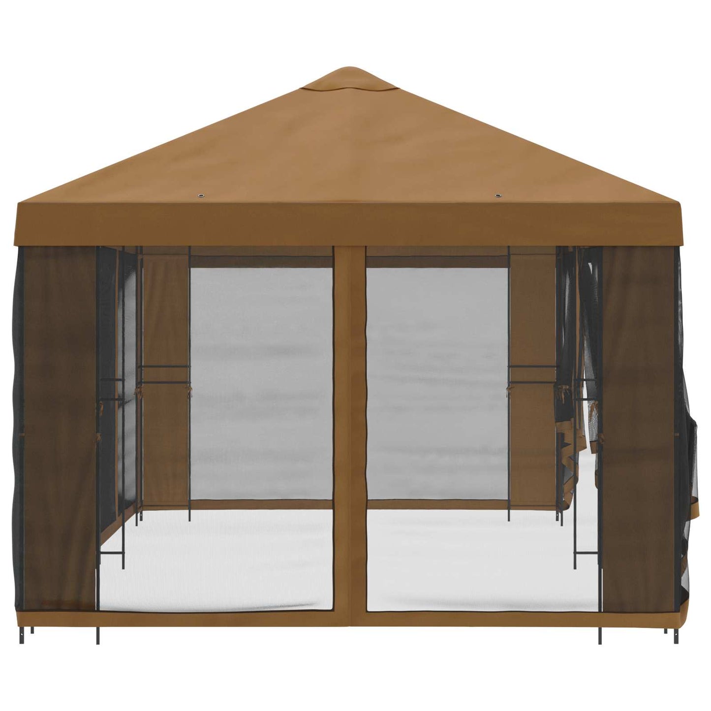 Pavillon Mit Seitenwänden 6 X 3 M Polyester Und Stahl 190