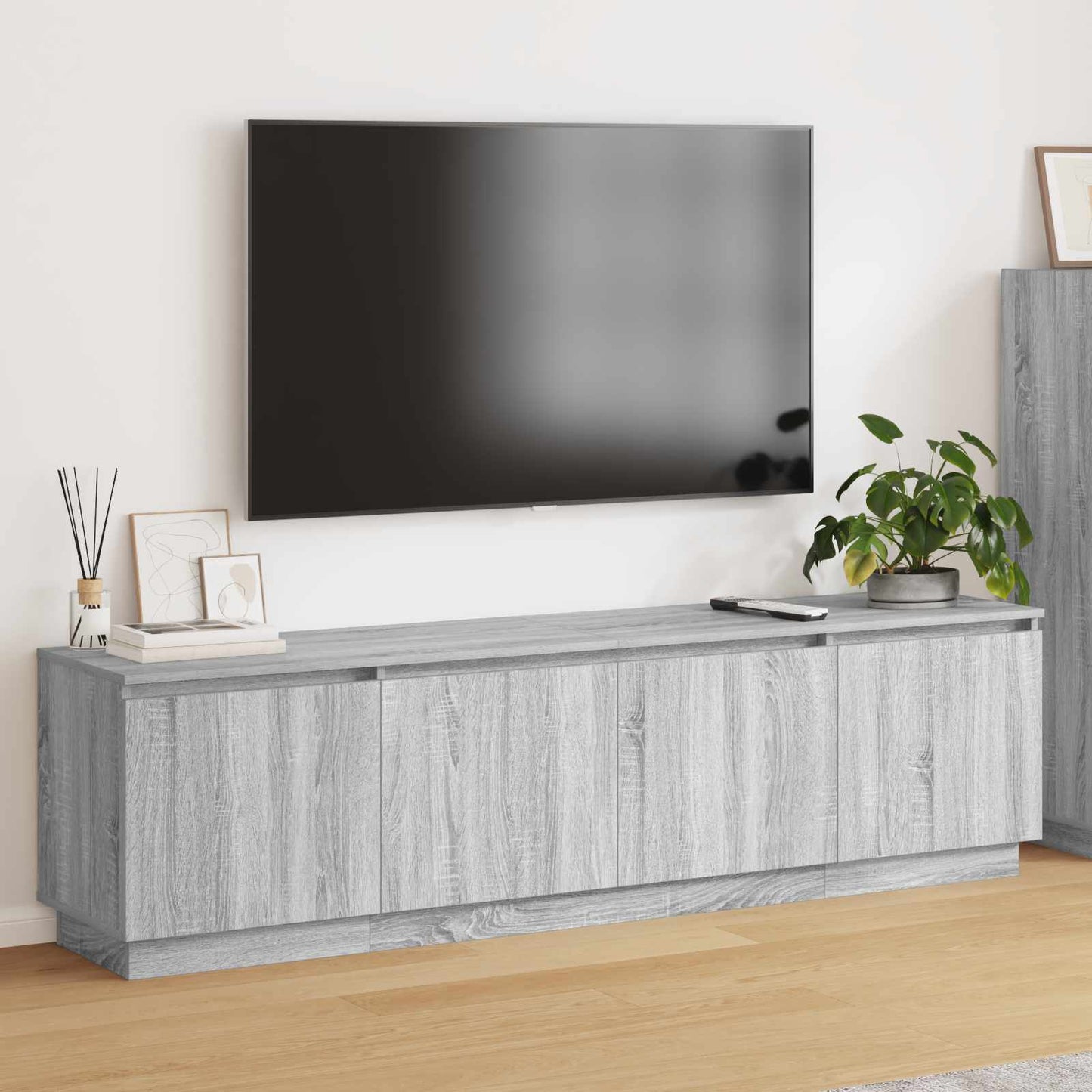 Tv-Schränk Graues Sonoma 180 X 38 X 49 Cm Holzwerkstoff