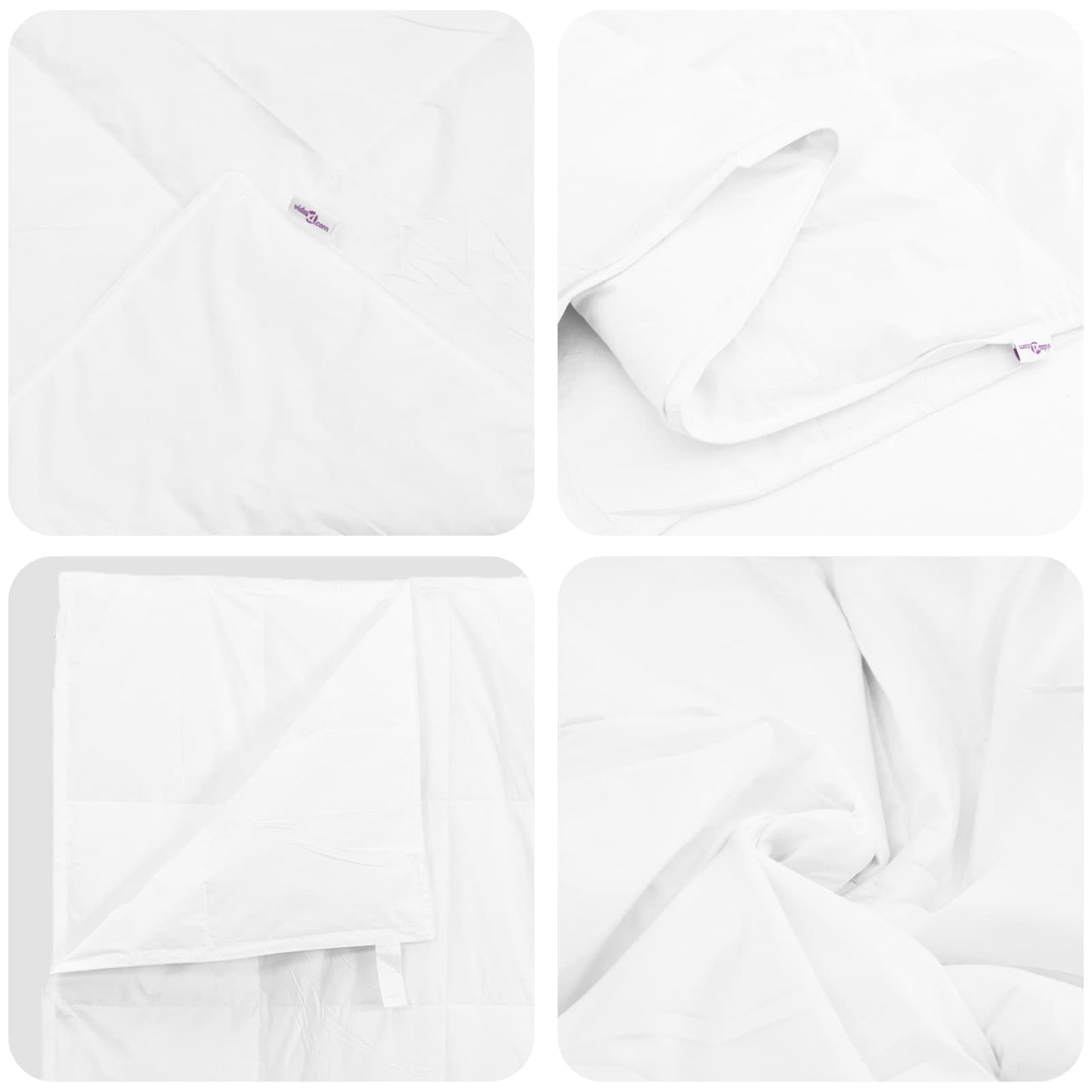 Sommerdecke Mit Kissen 2 Pcs Weiß Daunenfeder