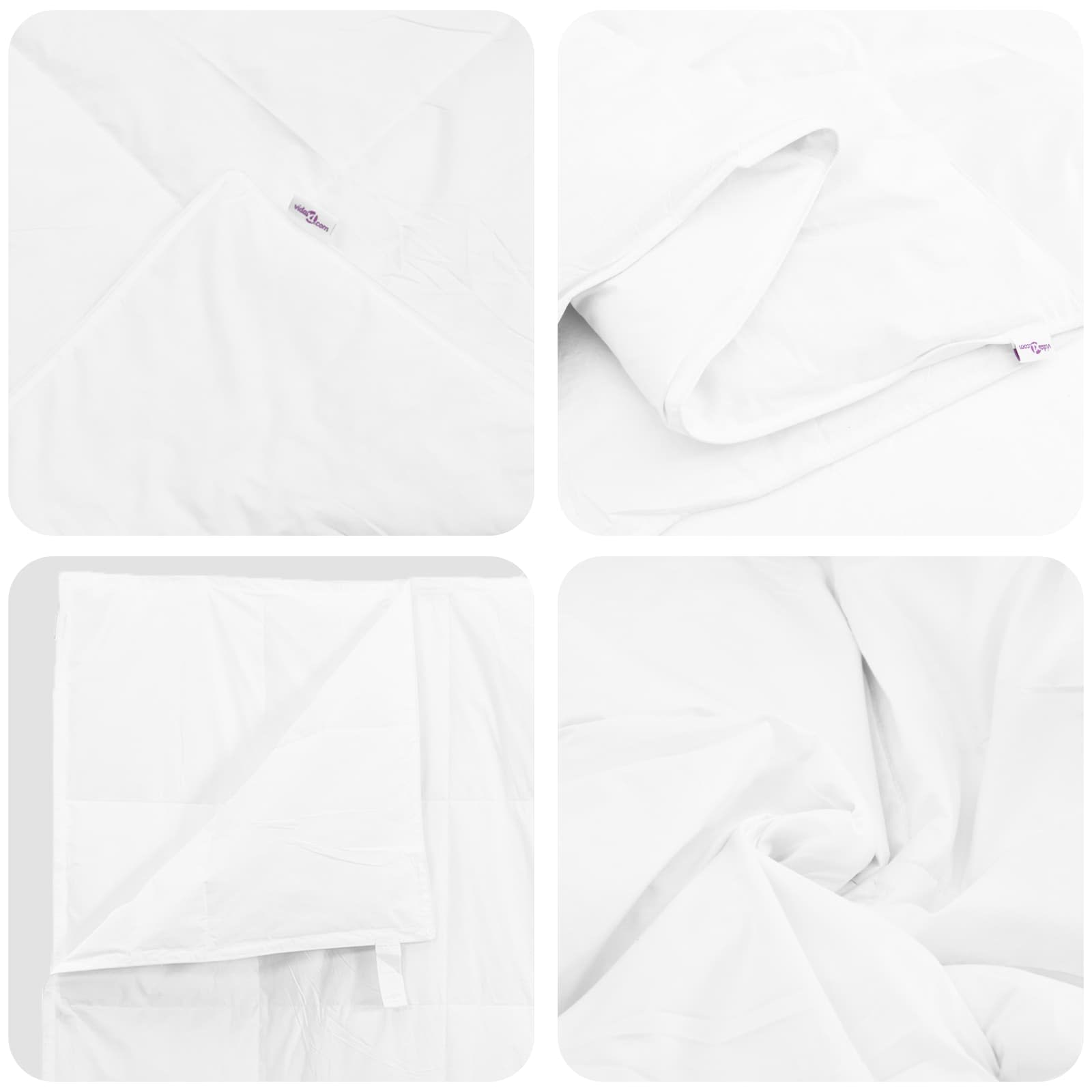 Sommerdecke Mit Kissen 2 Pcs Weiß Daunenfeder