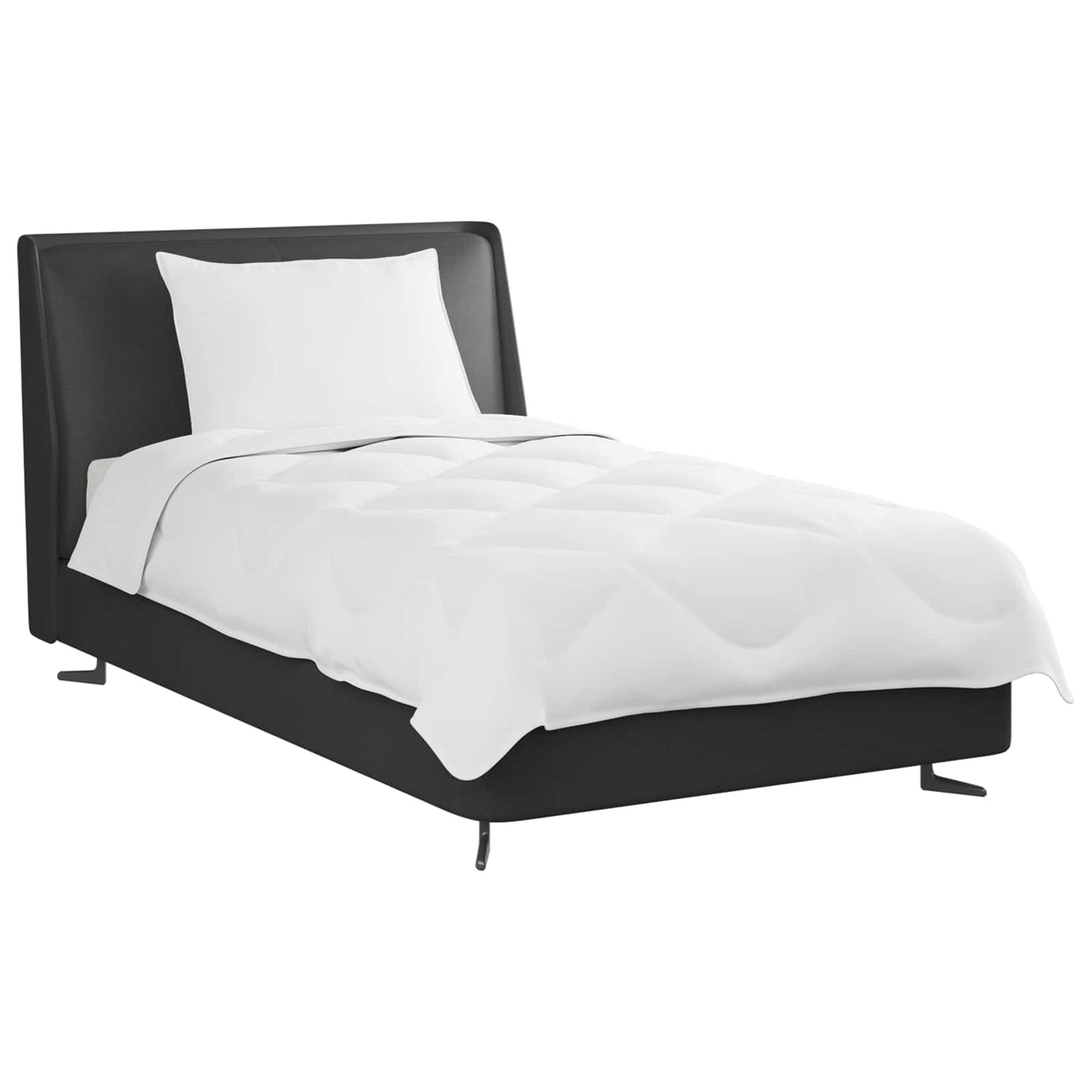 Sommerdecke Mit Kissen 2 Pcs Weiß Mikrofaser