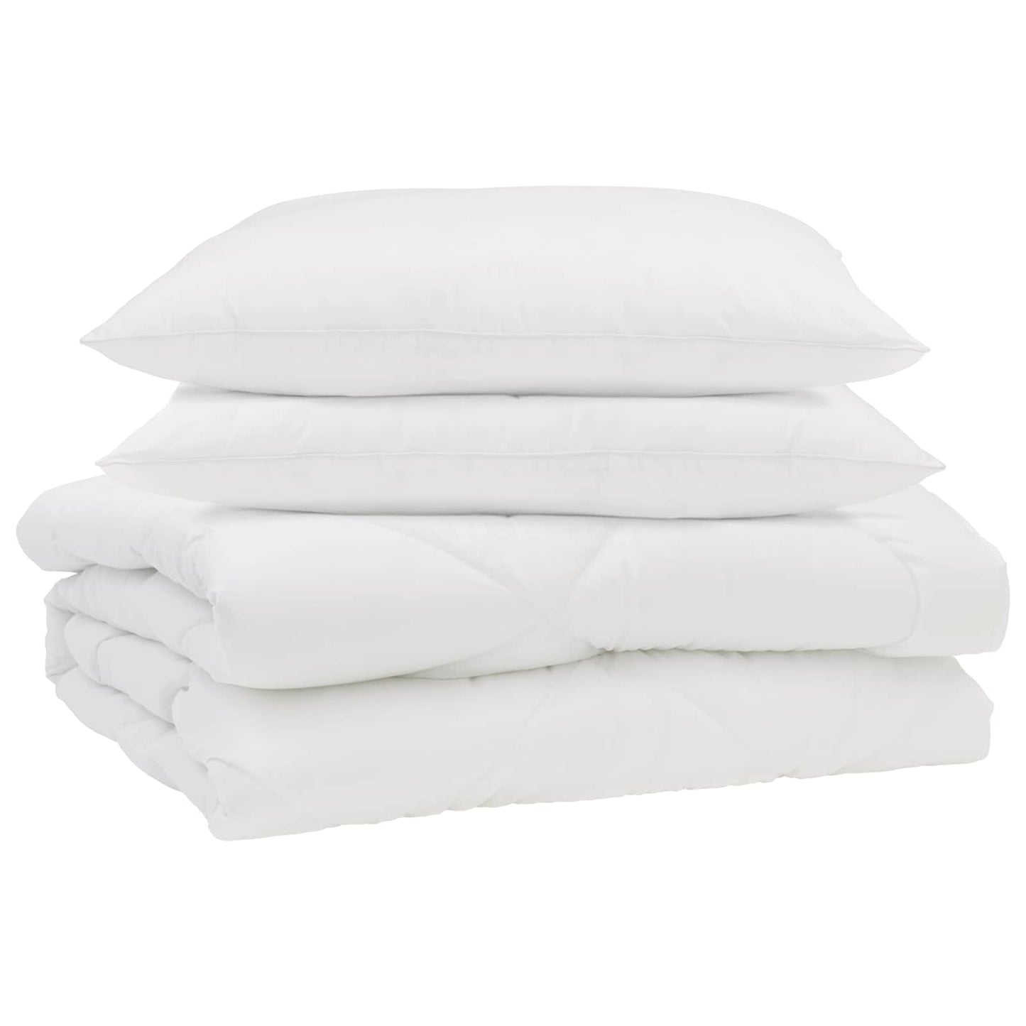 Sommerdecke Mit Kissen 3 Pcs Weiß Mikrofaser