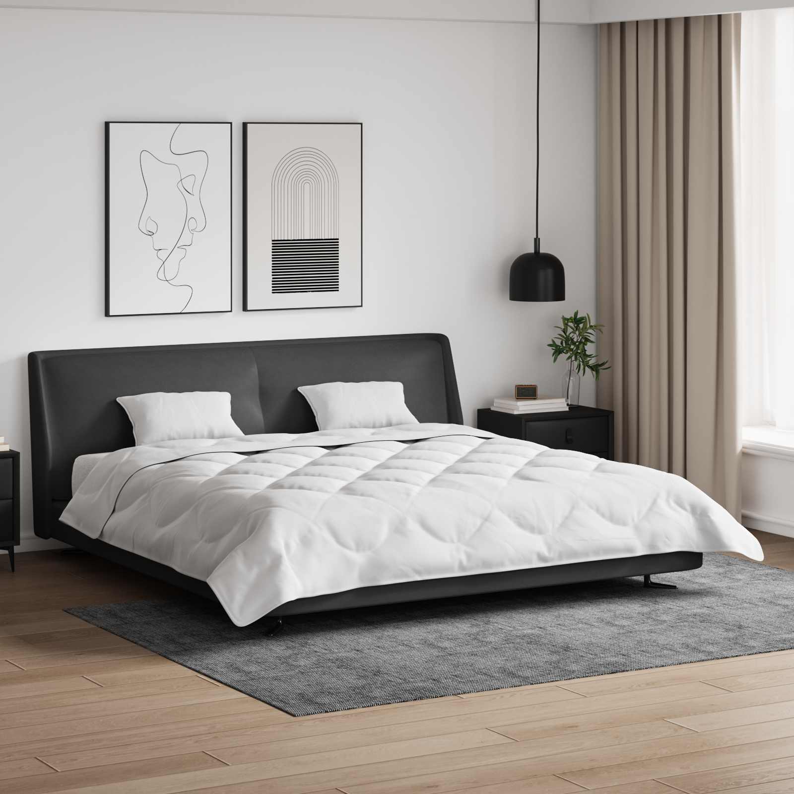 Sommerdecke Mit Kissen 3 Pcs Weiß Mikrofaser
