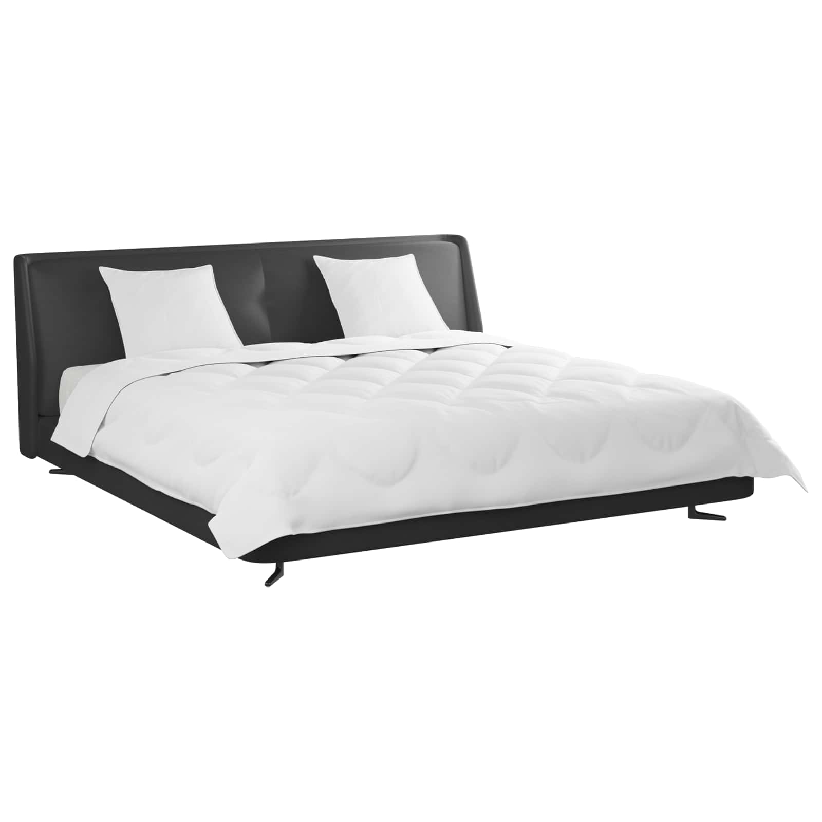 Ganzjahresbettdecke Mit Kissen 3 Pcs Weiß Mikrofaser