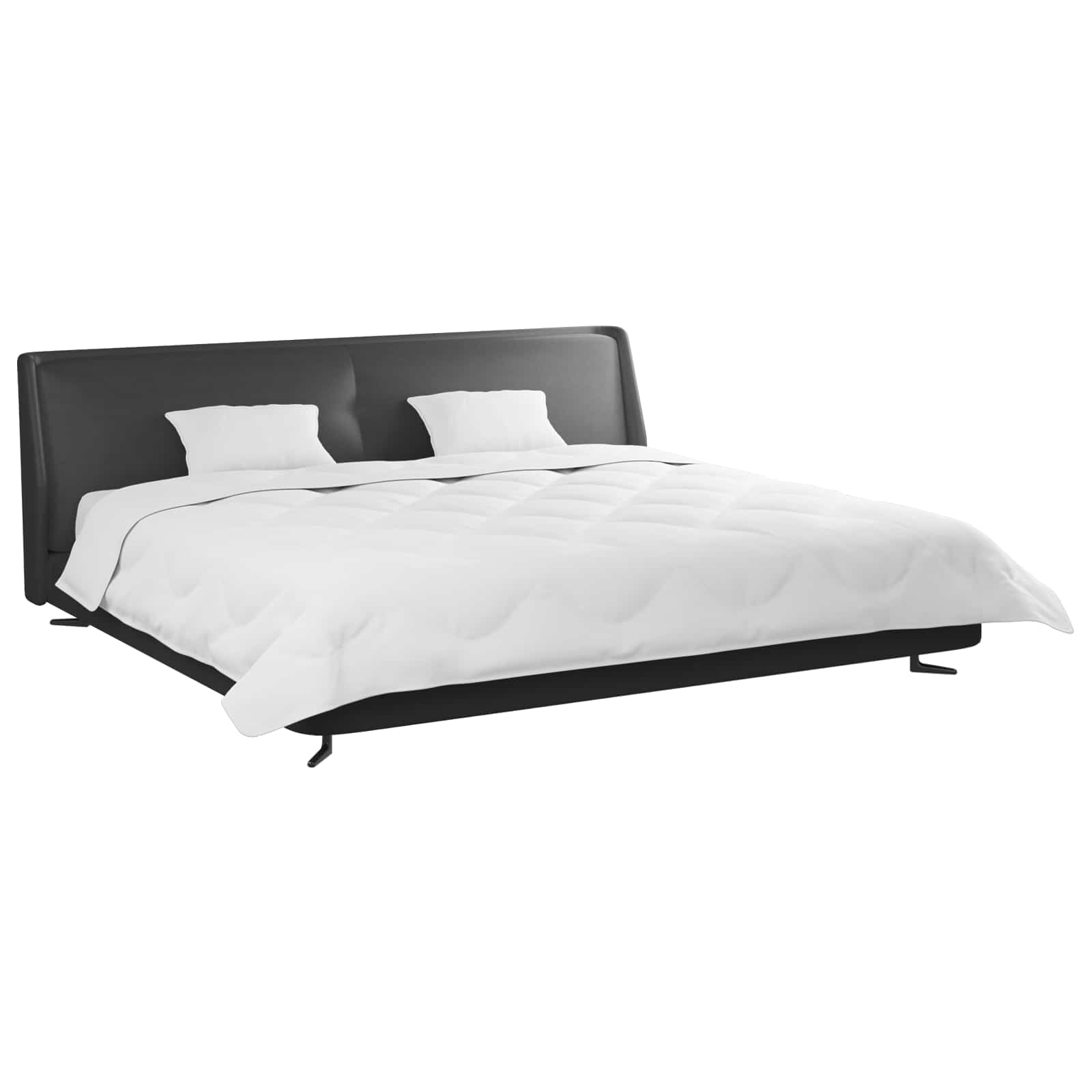 Decke Mit Kissen 3 Pcs Weiß Mikrofaser Und Daunenfedern