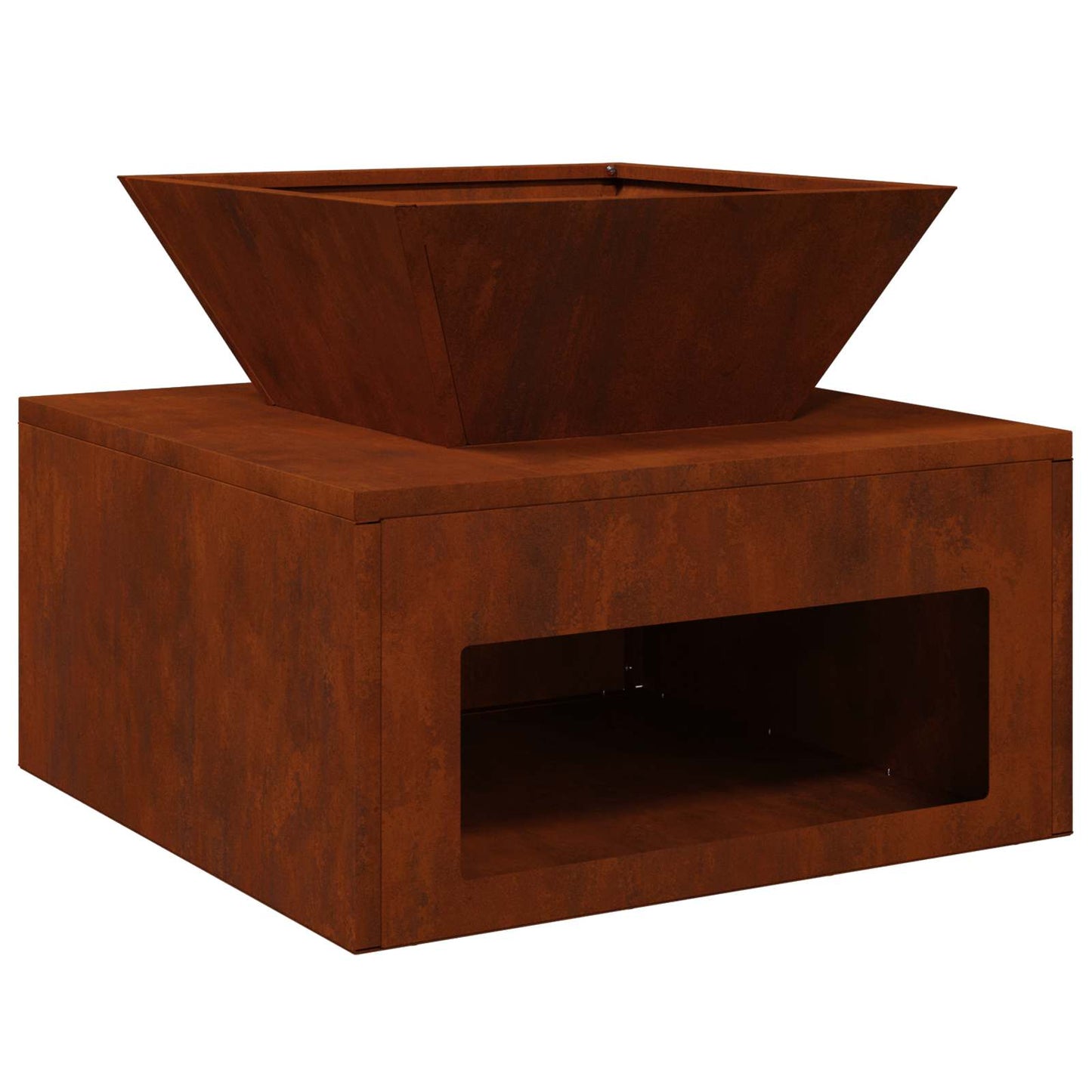 Feuerstelle Rostig 50 X 50 X 40 Cm