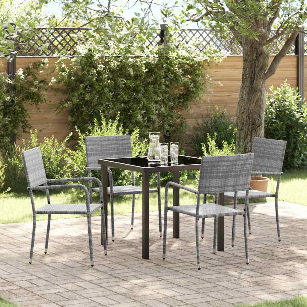 Garten Essgruppe Mit Kissen 7 Pcs Poly-Rattan