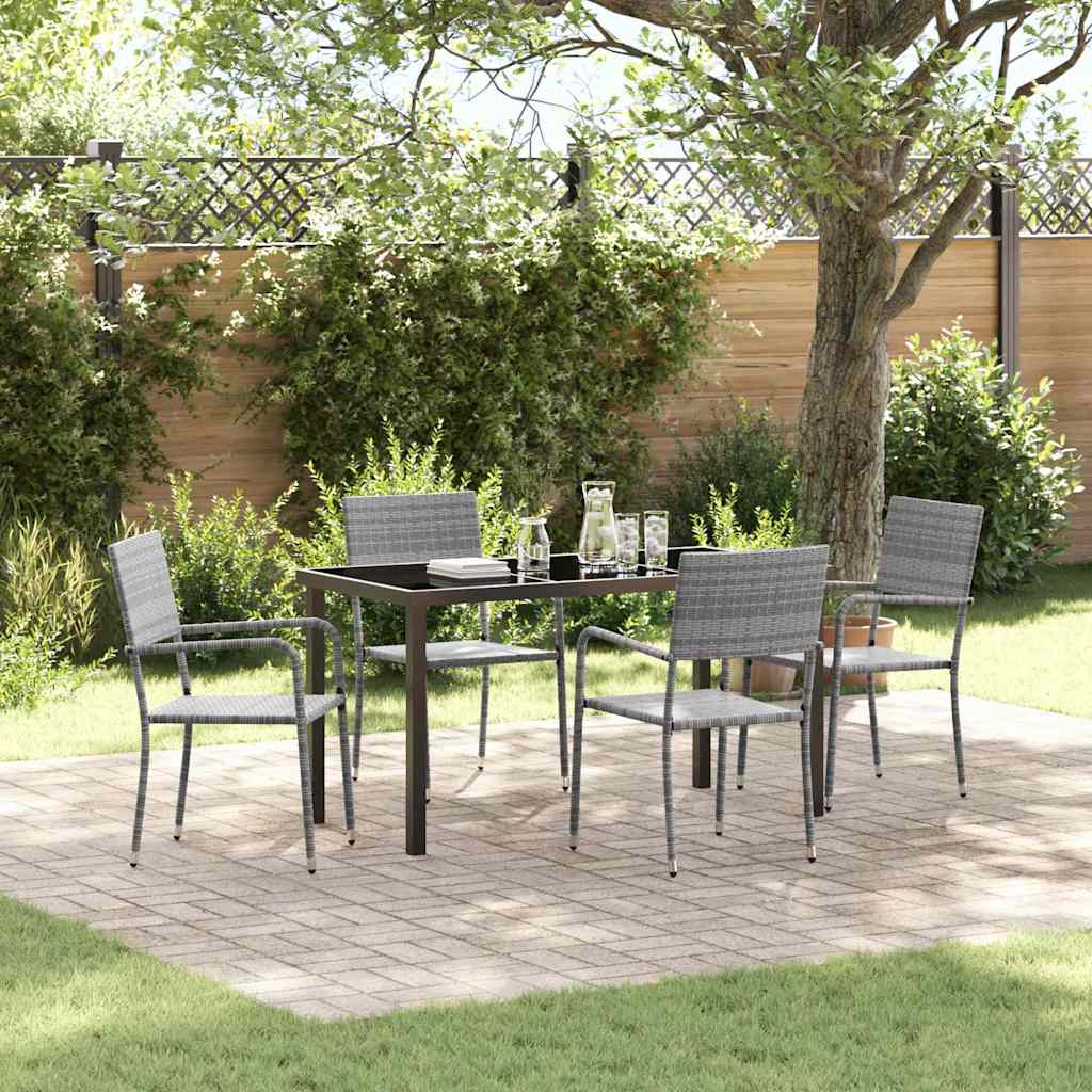 Garten Essgruppe Mit Kissen 7 Pcs Poly-Rattan