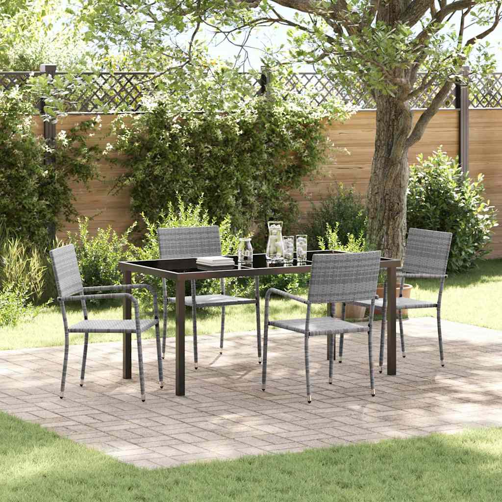 Garten Essgruppe Mit Kissen 7 Pcs Poly-Rattan