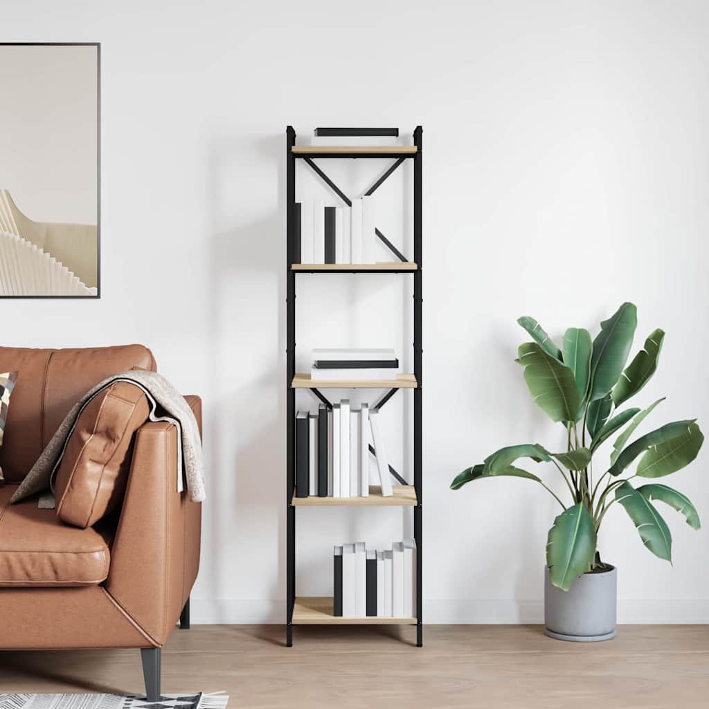 Bücherregal Geräucherte Eiche 40 X 30 X 85 Cm Holzwerkstoff