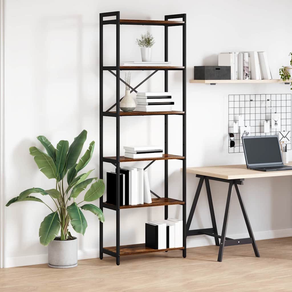 Bücherregal Geräucherte Eiche 40 X 30 X 85 Cm Holzwerkstoff