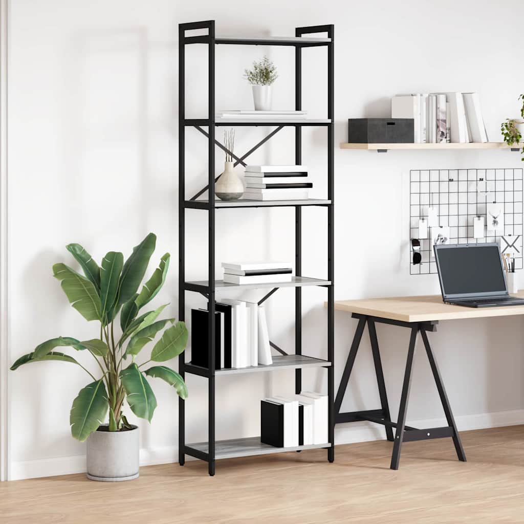 Bücherregal Geräucherte Eiche 40 X 30 X 85 Cm Holzwerkstoff