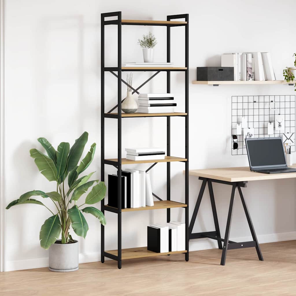 Bücherregal Geräucherte Eiche 40 X 30 X 85 Cm Holzwerkstoff