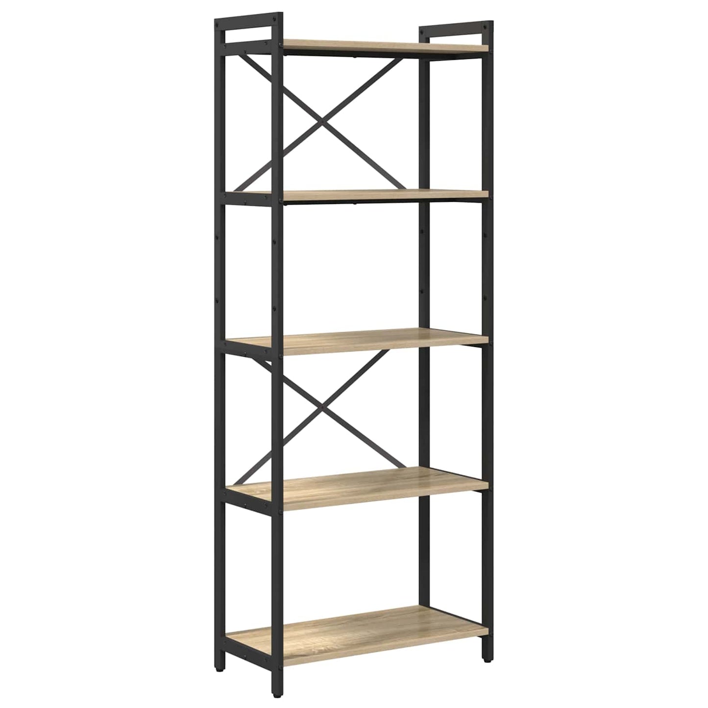 Bücherregal Geräucherte Eiche 40 X 30 X 85 Cm Holzwerkstoff